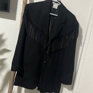 Max studio fringe vintage blazer, size 10